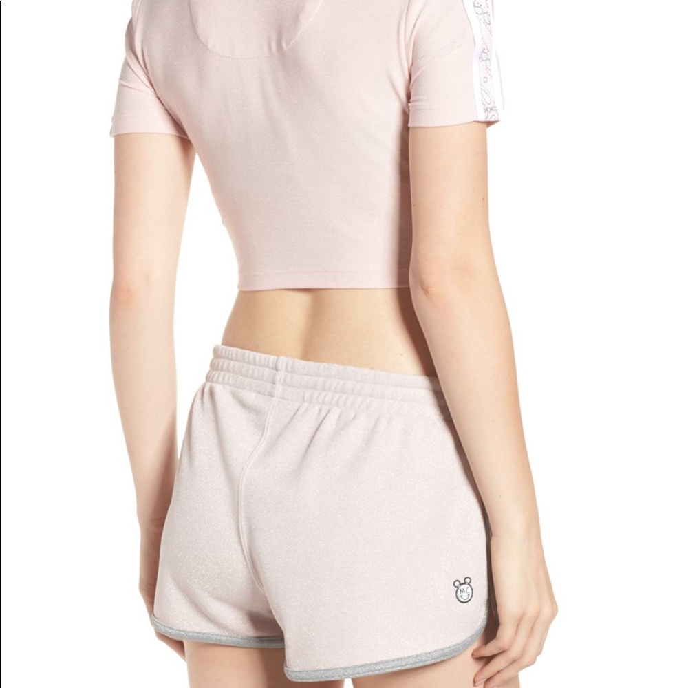 Conv&MileyCyrus SET: Boxy Short+GlitterTop Pink - Picture 6 of 7